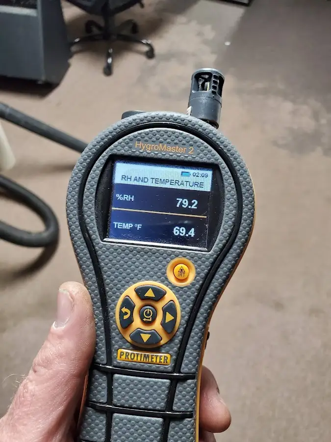Moisture meter humidity assessment for Fire & Smoke Damage Restoration in Alliance